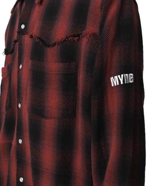 MYne(マイン)の「【MYne】ウェスタンオンブレチャックシャツ/Western Omble Check Shirt(シャツ/ブラウス・メンズ・ブラック/レッド/イエロー・S/M/L)」の11枚目の写真