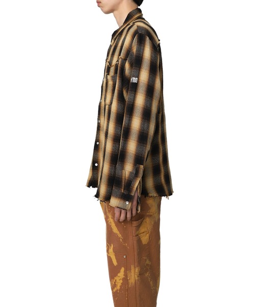 MYne(マイン)の「【MYne】ウェスタンオンブレチャックシャツ/Western Omble Check Shirt(シャツ/ブラウス・メンズ・ブラック/レッド/イエロー・S/M/L)」の12枚目の写真