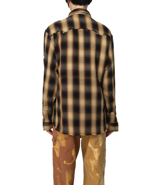 MYne(マイン)の「【MYne】ウェスタンオンブレチャックシャツ/Western Omble Check Shirt(シャツ/ブラウス・メンズ・ブラック/レッド/イエロー・S/M/L)」の13枚目の写真