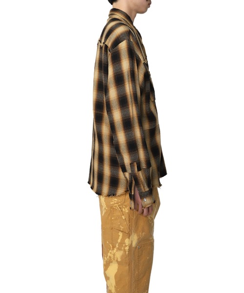 MYne(マイン)の「【MYne】ウェスタンオンブレチャックシャツ/Western Omble Check Shirt(シャツ/ブラウス・メンズ・ブラック/レッド/イエロー・S/M/L)」の14枚目の写真