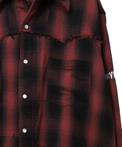 MYne(マイン)の「【MYne】ウェスタンオンブレチャックシャツ/Western Omble Check Shirt(シャツ/ブラウス・メンズ・ブラック/レッド/イエロー・S/M/L)」の20枚目の写真