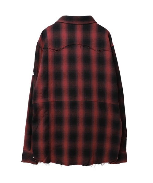 MYne(マイン)の「【MYne】ウェスタンオンブレチャックシャツ/Western Omble Check Shirt(シャツ/ブラウス・メンズ・ブラック/レッド/イエロー・S/M/L)」の21枚目の写真