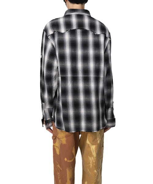 MYne(マイン)の「【MYne】ウェスタンオンブレチャックシャツ/Western Omble Check Shirt(シャツ/ブラウス・メンズ・ブラック/レッド/イエロー・S/M/L)」の5枚目の写真