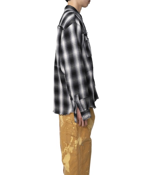 MYne(マイン)の「【MYne】ウェスタンオンブレチャックシャツ/Western Omble Check Shirt(シャツ/ブラウス・メンズ・ブラック/レッド/イエロー・S/M/L)」の6枚目の写真