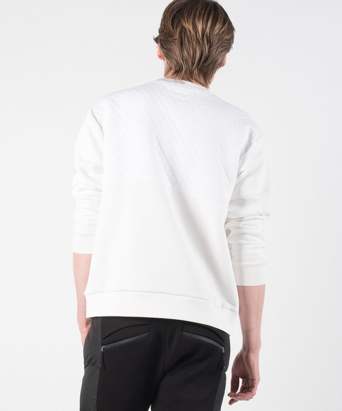 +phenix(プラスフェニックス)の「+phenix(プラスフェニックス)Quilt Sweat Pullover スウェット/裏起毛/プルオーバー/キルティング/クルーネック(Tシャツ/カットソー・メンズ・ホワイト/ブラック/カーキ/ホワイト×グレー・S/M/L/XL/XXL)」の16枚目の写真