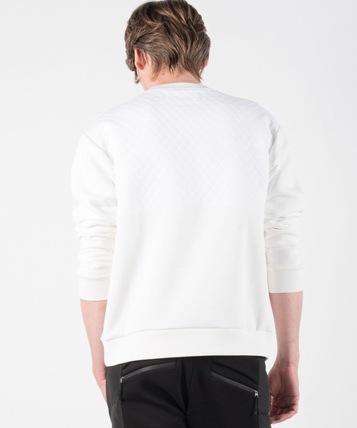 +phenix(プラスフェニックス)の「+phenix(プラスフェニックス)Quilt Sweat Pullover スウェット/裏起毛/プルオーバー/キルティング/クルーネック(Tシャツ/カットソー・メンズ・ホワイト/ブラック/カーキ/ホワイト×グレー・S/M/L/XL/XXL)」の20枚目の写真