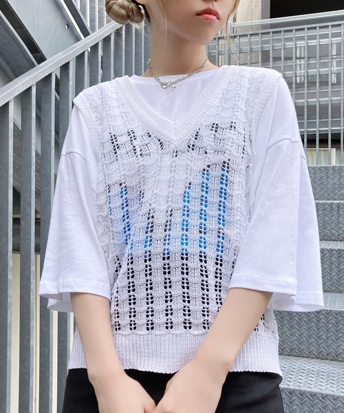 Figments（フィグメンツ）の「バタフライTシャツ（Tシャツ/カットソー・レディース・ホワイト/ブラック・FREE）」の4枚目の写真