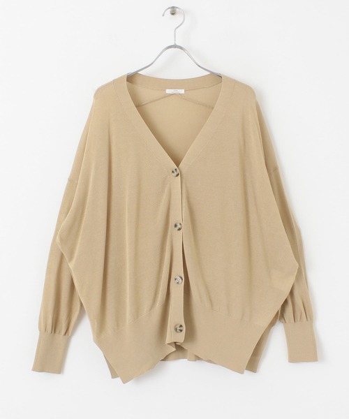 ITEMS URBANRESEARCH（アイテムズ アーバンリサーチ）の「Vネックルーズカーディガン（カーディガン/ボレロ・レディース・ベージュ/ブラウン/ネイビー/ブルー系その他・FREE）」の13枚目の写真