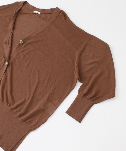 ITEMS URBANRESEARCH（アイテムズ アーバンリサーチ）の「Vネックルーズカーディガン（カーディガン/ボレロ・レディース・ベージュ/ブラウン/ネイビー/ブルー系その他・FREE）」の17枚目の写真