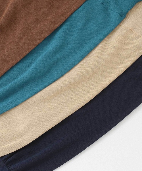 ITEMS URBANRESEARCH（アイテムズ アーバンリサーチ）の「Vネックルーズカーディガン（カーディガン/ボレロ・レディース・ベージュ/ブラウン/ネイビー/ブルー系その他・FREE）」の21枚目の写真