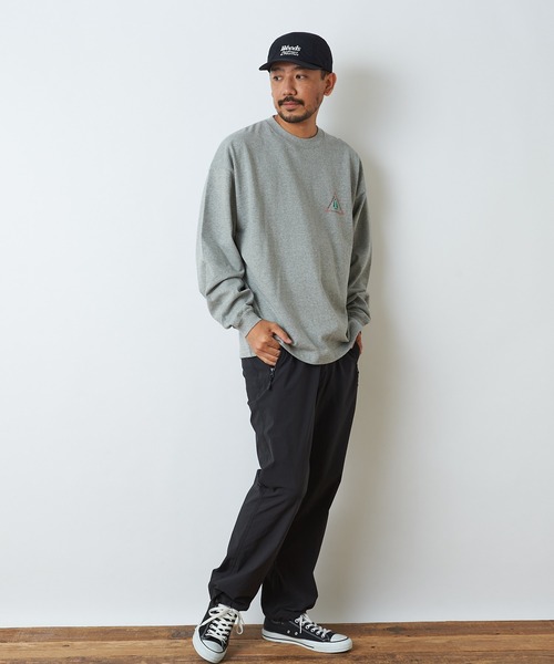 Woods（ウッズ）の「【WOODS / ウッズ】スーパーヘビープリントロングTシャツ（Tシャツ/カットソー・メンズ・ライトグレー/ブラック/アイボリー・M/L）」の6枚目の写真