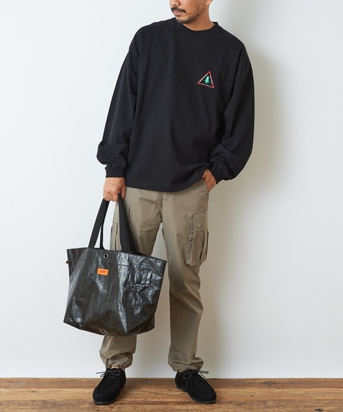 Woods（ウッズ）の「【WOODS / ウッズ】スーパーヘビープリントロングTシャツ（Tシャツ/カットソー・メンズ・ライトグレー/ブラック/アイボリー・M/L）」の20枚目の写真