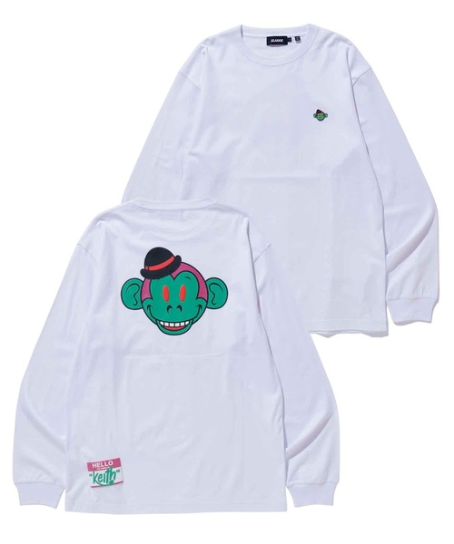 XLARGE（エクストララージ）の「KEITH HEAD L/S TEE（Tシャツ/カットソー・メンズ・ホワイト/ブラック/マスタード・S/M/L/XL）」の2枚目の写真