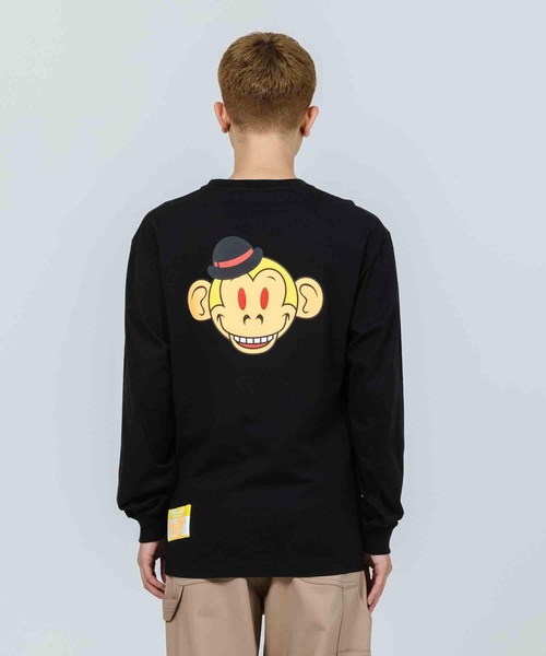 XLARGE（エクストララージ）の「KEITH HEAD L/S TEE（Tシャツ/カットソー・メンズ・ホワイト/ブラック/マスタード・S/M/L/XL）」の4枚目の写真