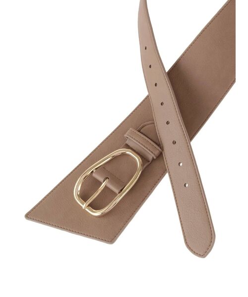 LAGUNAMOON（ラグナムーン）の「フォルムバックルベルト（ベルト・レディース・ブラック/モカ・FREE）」の4枚目の写真