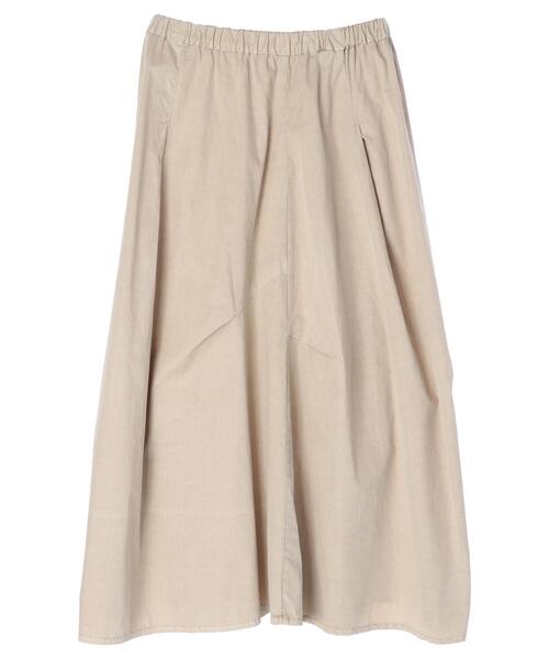 Green　Parks（グリーンパークス）の「ピグメントギャザースカート＊（スカート・レディース・チャコールグレー/ベージュ・FREE）」の9枚目の写真