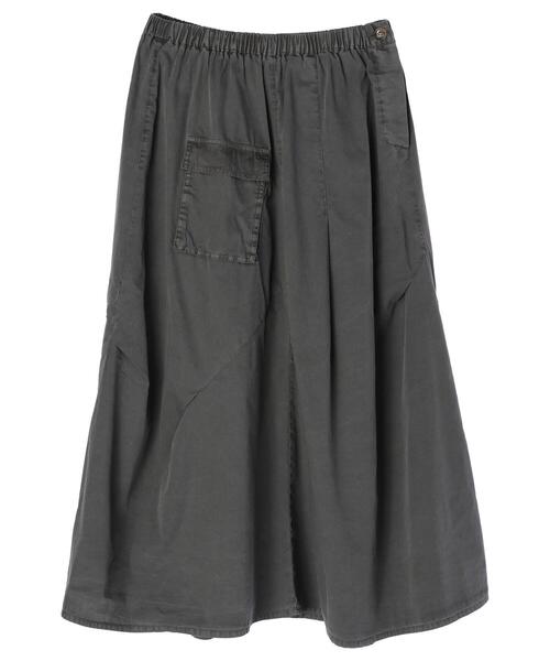 Green　Parks（グリーンパークス）の「ピグメントギャザースカート＊（スカート・レディース・チャコールグレー/ベージュ・FREE）」の18枚目の写真