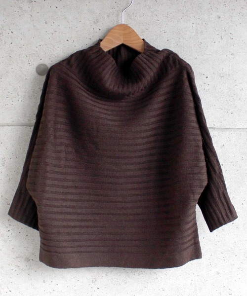 THE CASUAL（カジュアル）の「リブ編み ドルマン ニット セーター キッズ（ニット/セーター・キッズ・ブラウン/モカ/ブラック/チャコール・110cm/130cm/150cm/120cm/140cm/160cm）」の3枚目の写真