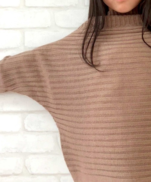 THE CASUAL（カジュアル）の「リブ編み ドルマン ニット セーター キッズ（ニット/セーター・キッズ・ブラウン/モカ/ブラック/チャコール・110cm/130cm/150cm/120cm/140cm/160cm）」の11枚目の写真