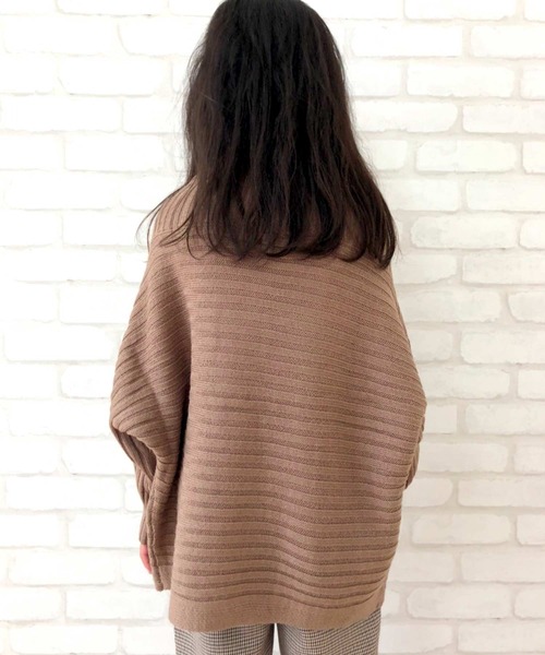 THE CASUAL（カジュアル）の「リブ編み ドルマン ニット セーター キッズ（ニット/セーター・キッズ・ブラウン/モカ/ブラック/チャコール・110cm/130cm/150cm/120cm/140cm/160cm）」の8枚目の写真