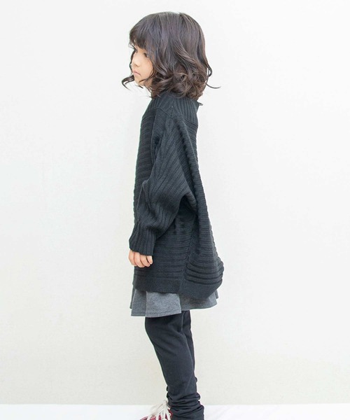 THE CASUAL（カジュアル）の「リブ編み ドルマン ニット セーター キッズ（ニット/セーター・キッズ・ブラウン/モカ/ブラック/チャコール・110cm/130cm/150cm/120cm/140cm/160cm）」の22枚目の写真