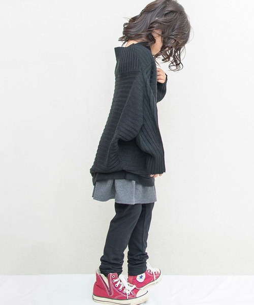 THE CASUAL（カジュアル）の「リブ編み ドルマン ニット セーター キッズ（ニット/セーター・キッズ・ブラウン/モカ/ブラック/チャコール・110cm/130cm/150cm/120cm/140cm/160cm）」の20枚目の写真