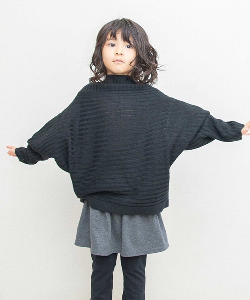 THE CASUAL（カジュアル）の「リブ編み ドルマン ニット セーター キッズ（ニット/セーター・キッズ・ブラウン/モカ/ブラック/チャコール・110cm/130cm/150cm/120cm/140cm/160cm）」の19枚目の写真