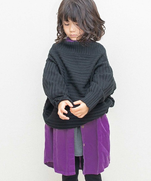 THE CASUAL（カジュアル）の「リブ編み ドルマン ニット セーター キッズ（ニット/セーター・キッズ・ブラウン/モカ/ブラック/チャコール・110cm/130cm/150cm/120cm/140cm/160cm）」の17枚目の写真