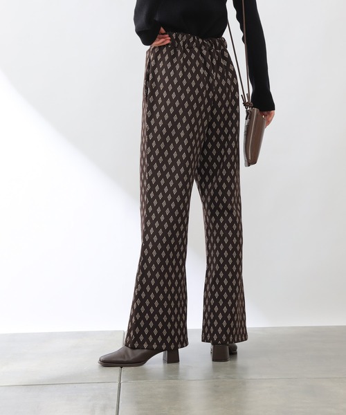 COLONY 2139（コロニートゥーワンスリーナイン）の「【WEB・一部店舗限定】カットジャガードスリットロングパンツ(セットアップ可)（その他パンツ・レディース・ブラック/ブラウン・FREE）」の9枚目の写真