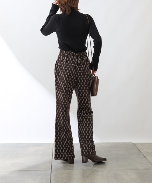 COLONY 2139（コロニートゥーワンスリーナイン）の「【WEB・一部店舗限定】カットジャガードスリットロングパンツ(セットアップ可)（その他パンツ・レディース・ブラック/ブラウン・FREE）」の20枚目の写真