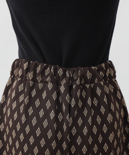 COLONY 2139（コロニートゥーワンスリーナイン）の「【WEB・一部店舗限定】カットジャガードスリットロングパンツ(セットアップ可)（その他パンツ・レディース・ブラック/ブラウン・FREE）」の11枚目の写真