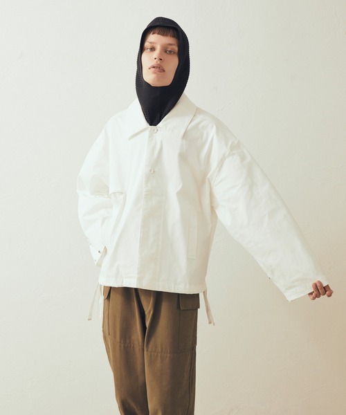 AIMNAIM（エイムネイム）の「AN TRUCKER JACKET（カバーオール・メンズ・ブラック/オフホワイト/サンドベージュ・MEDIUM/LARGE）」の7枚目の写真
