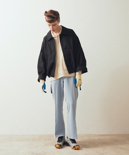 AIMNAIM（エイムネイム）の「AN TRUCKER JACKET（カバーオール・メンズ・ブラック/オフホワイト/サンドベージュ・MEDIUM/LARGE）」の10枚目の写真