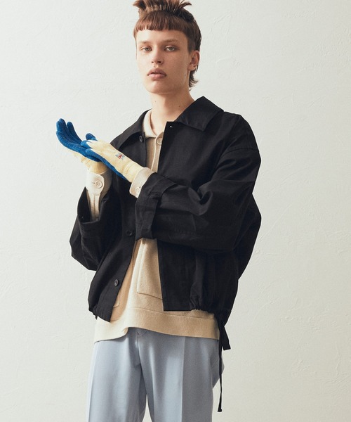 AIMNAIM（エイムネイム）の「AN TRUCKER JACKET（カバーオール・メンズ・ブラック/オフホワイト/サンドベージュ・MEDIUM/LARGE）」の13枚目の写真