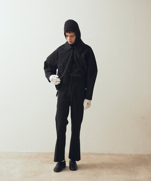 AIMNAIM（エイムネイム）の「AN TRUCKER JACKET（カバーオール・メンズ・ブラック/オフホワイト/サンドベージュ・MEDIUM/LARGE）」の15枚目の写真