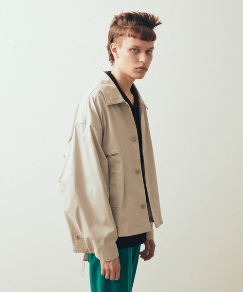 AIMNAIM（エイムネイム）の「AN TRUCKER JACKET（カバーオール・メンズ・ブラック/オフホワイト/サンドベージュ・MEDIUM/LARGE）」の19枚目の写真