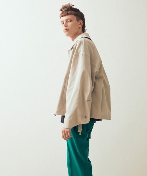 AIMNAIM（エイムネイム）の「AN TRUCKER JACKET（カバーオール・メンズ・ブラック/オフホワイト/サンドベージュ・MEDIUM/LARGE）」の22枚目の写真