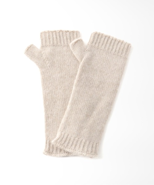 WILLIAM BRUNTON(ウィリアムブラントン)の「【WILLIAM BRUNTON/ウィリアム ブラントン】 2Ply Cashmere Plain:手袋◆(手袋・レディース・ブラック/グレー/ベージュ・フリー)」の1枚目の写真