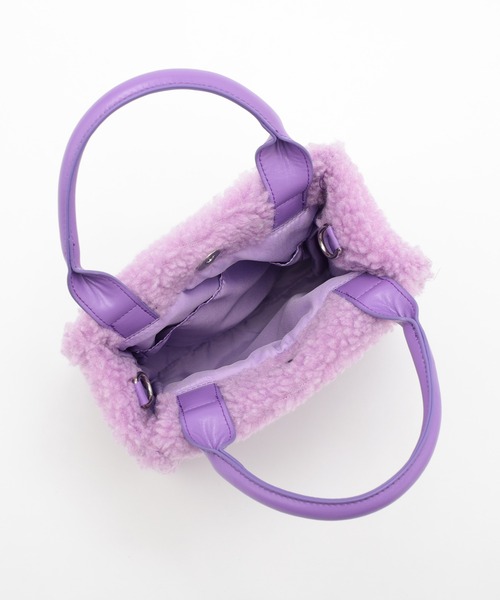 WHO'S WHO gallery（フーズフーギャラリー）の「【SLOPPY/スロッピー】ボアBAG（ショルダーバッグ・レディース・アイボリー/パープル/グリーン・FREE）」の17枚目の写真