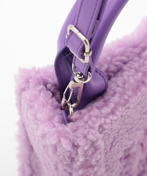 WHO'S WHO gallery（フーズフーギャラリー）の「【SLOPPY/スロッピー】ボアBAG（ショルダーバッグ・レディース・アイボリー/パープル/グリーン・FREE）」の18枚目の写真