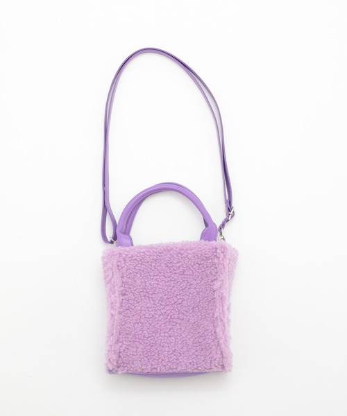 WHO'S WHO gallery（フーズフーギャラリー）の「【SLOPPY/スロッピー】ボアBAG（ショルダーバッグ・レディース・アイボリー/パープル/グリーン・FREE）」の21枚目の写真