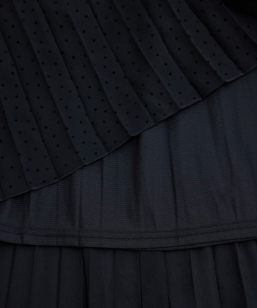 ROPE' PICNIC（ロペピクニック）の「ドットフロッキープリーツスカート（スカート・レディース・オフホワイト/ブラック/ダークブラウン・38）」の14枚目の写真