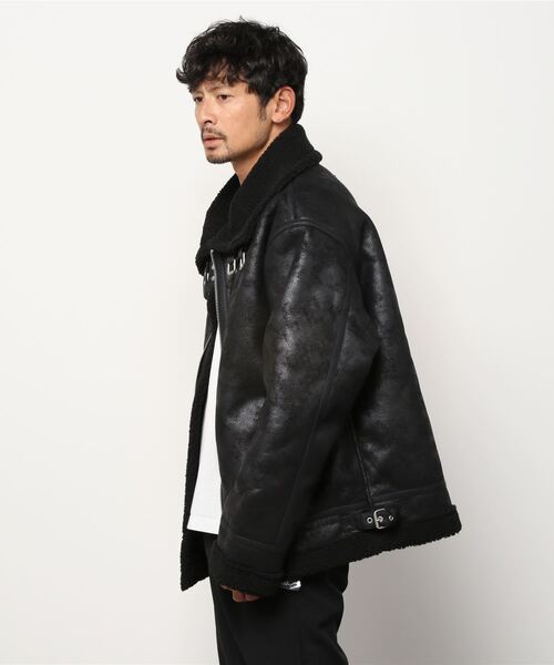 SITRY（シトリー）の「synthetic leather Big B-3 jacket/フェイク 