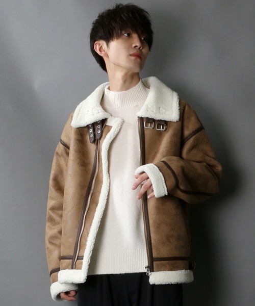 SITRY（シトリー）の「synthetic leather Big B-3 jacket/フェイク 