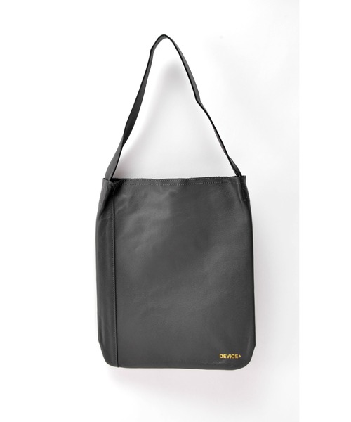 DEVICE+（デバイスプラス）の「DEVICE＋カウレザー オリジナルロゴ トートバッグ（トートバッグ・メンズ・ブラック/ネイビー/ブラウン/グレー・FREE）」の18枚目の写真