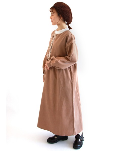 ehka sopo（エヘカソポ）の「シャーリング襟テレコカットソー（Tシャツ/カットソー・レディース・ブラック/オフホワイト/キナリ・ﾌﾘ-）」の15枚目の写真