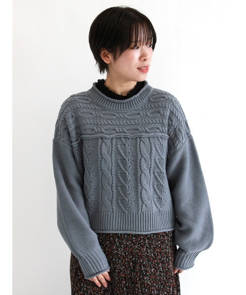 ehka sopo（エヘカソポ）の「シャーリング襟テレコカットソー（Tシャツ/カットソー・レディース・ブラック/オフホワイト/キナリ・ﾌﾘ-）」の9枚目の写真