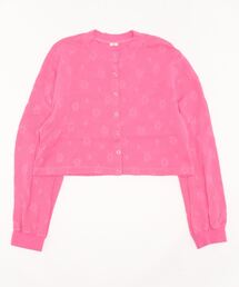 CHILD WOMAN | 花メッシュジャガード クルーネックショートカーディガン(カーディガン/ボレロ)