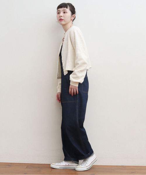 CHILD WOMAN（チャイルドウーマン）の「☆花メッシュジャガード クルーネックショートカーディガン（カーディガン/ボレロ・レディース・アイボリー/ピンク/レッド/ブラウン/ピンク系その他・FREE）」の10枚目の写真