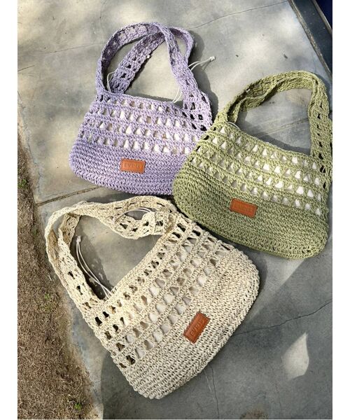 EVRIS（エヴリス）の「CrochetショルダーBAG（ショルダーバッグ・レディース・パープル/グリーン/ベージュ・FREE）」の11枚目の写真